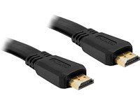 DeLock Kabel High Speed HDMI mit Ethernet A (St) - A (St) flach 1,0 m