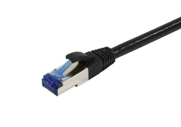 Patchkabel RJ45, CAT6A 500Mhz,25m, schwarz, S-STP(S/FTP), PUR(Superflex), Außen/Outdoor/Industrie, A