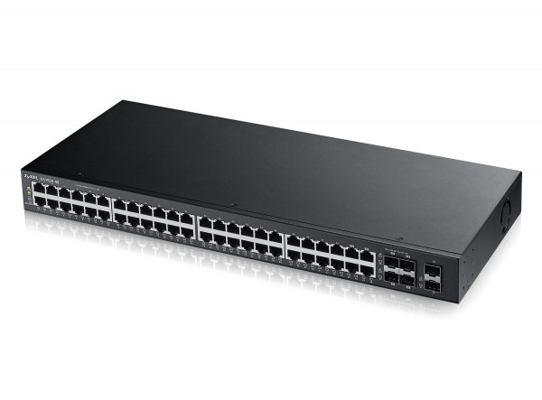 Zyxel Switch GS1920-48V2, 44x Gigabit Ports, 2x SFP, 4x Combo, smart managed, L2