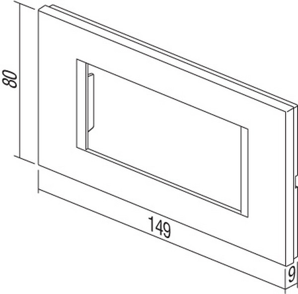 TEM Serie Modul Rahmen OL COVER PLATE LINE4M ES