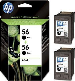 HP Tinte 56 *schwarz* Doppelpack