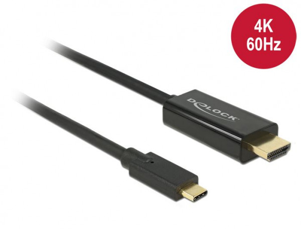 Delock Kabel USB Type-C > HDMI 4K 60Hz ST/ST 3.0m schwarz