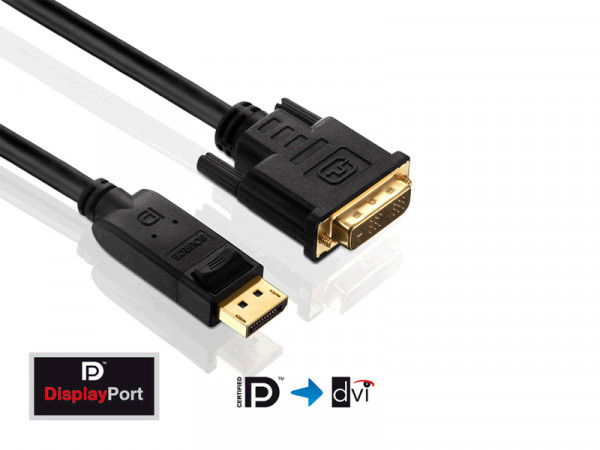 Kabel Video DisplayPort => DVI 18+1 ST/ST 3,0m *PureLink*