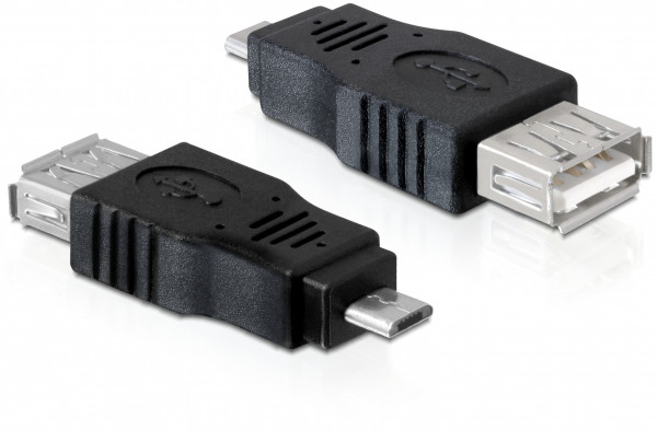 Adapter USB 2.0 micro => USB 2.0 A-Buchse OTG *DeLock*