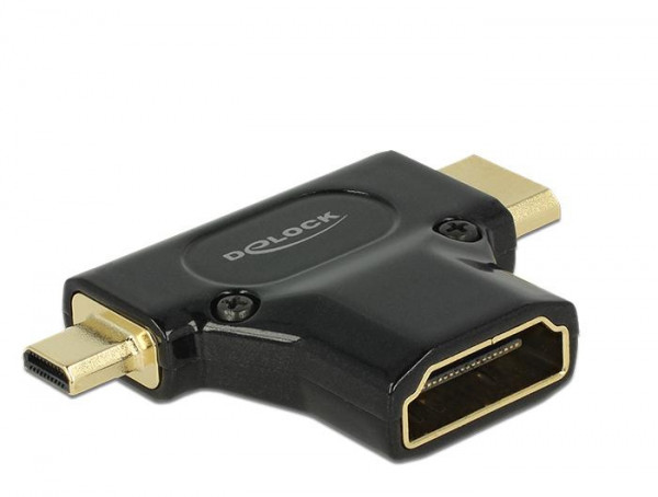 Adapter HDMI => HDMI Mini-C/HDMI Micro-D *Delock*