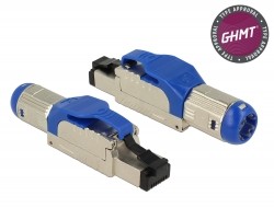 Delock RJ45 Stecker feldkonfektionierbar Cat.8A Metall