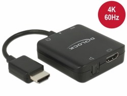 Delock HDMI Audio Extractor 4K 60 Hz kompakt