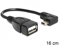 Kabel USB 2.0 Mini B (St) => A (BU) 0,16m *DeLock*