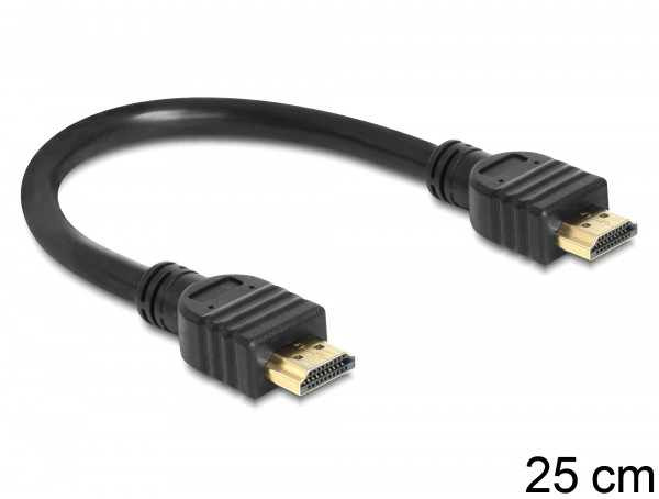 DeLock Kabel High Speed HDMI mit Ethernet A (St) - A (St) 0,25 m