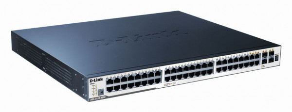 D-Link Switch 1000/100/10MBit 44xTP 4xTP/SFP - PoE+