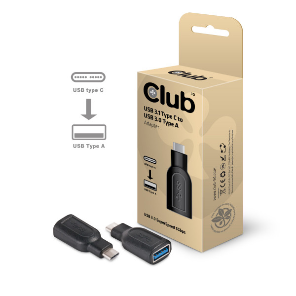 Adapter USB 3.1 Typ C => USB 3.0 Typ A *Club3D*