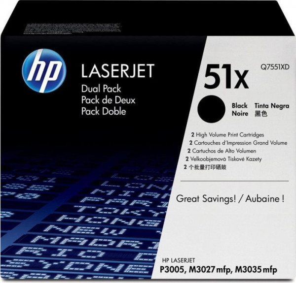 HP Toner 51X *schwarz*Doppelpack