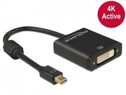 Delock VGA Adapter Displayport mini St > DVI 24+5 Buchse aktiv 4K