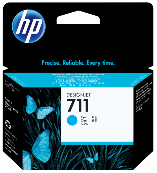 HP Tinte 711 *cyan*