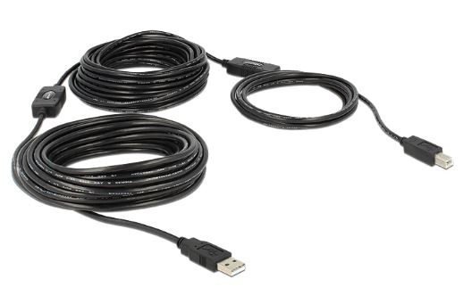 DeLock Kabel USB 2.0 A (St) > B (St) 20,0m aktiv