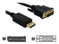 Kabel Video DisplayPort => DVI 24+1 ST/ST 1,0m *DeLock*