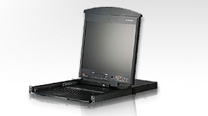 Aten KVM/TFT 16-fach, 19" 1HE ,incl.KVM/TFT 19", Deutsch,