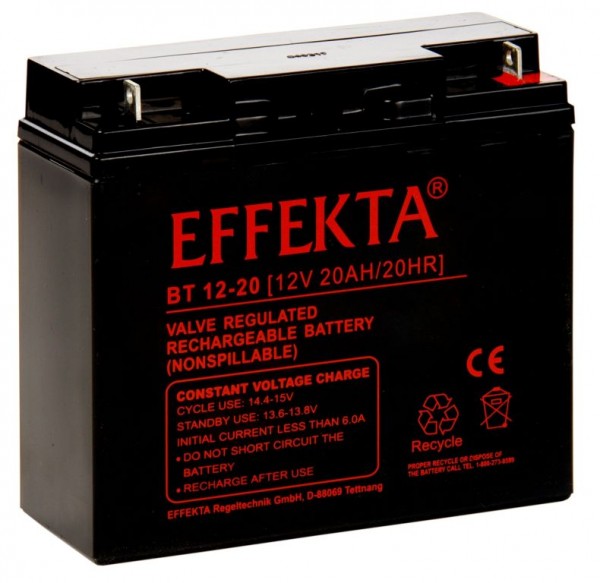 Effekta zbh. Akku, 12V-20AH,