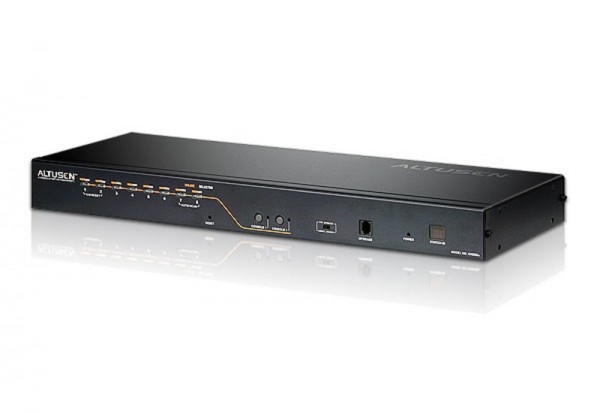 Aten KVM-Switch 8/2-fach TP(über Cat5 Kabel), Dualconsole