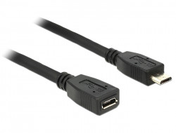 Kabel USB 2.0 Micro B (St) => Micro B (BU) 0,5m *DeLock*