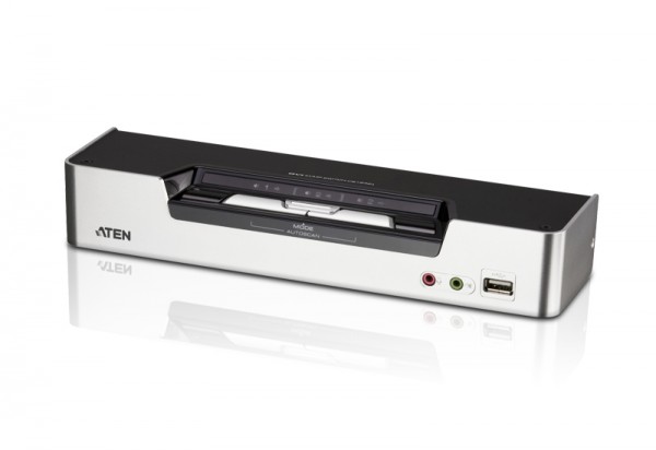 Aten KVM-Switch 2/2-fach Audio/DVI/USB, für Dual-Port DVI