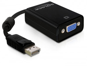 Delock VGA Adapter Displayport St > VGA 15pin Bu