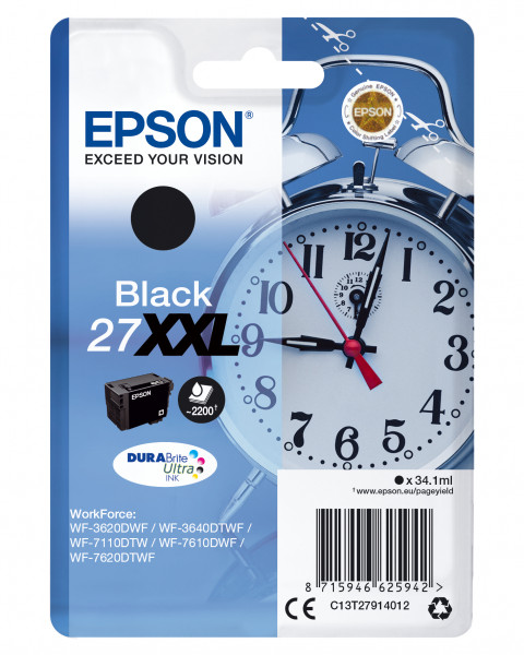 Epson Tinte 27XXL *Schwarz*