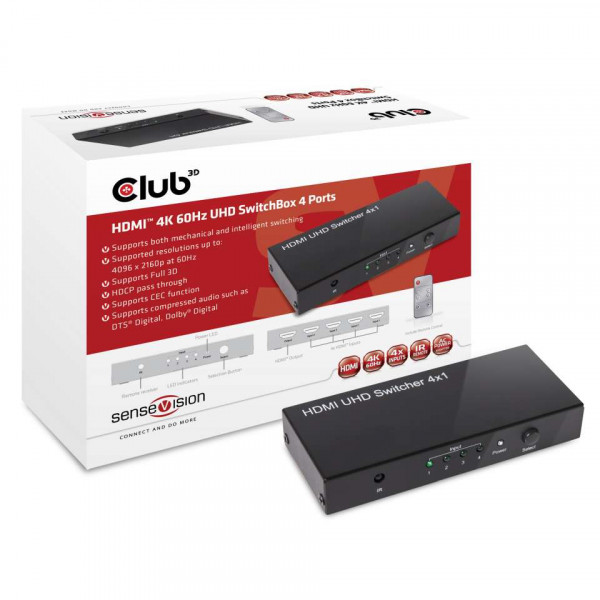 Adapter HDMI Splitter 4xHDMI *Club3D*