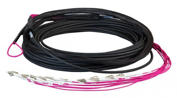 LWL-Kabel, Trunkkabel U-DQ(ZN)BH 8G 50/125, LC/LC OM4 100m